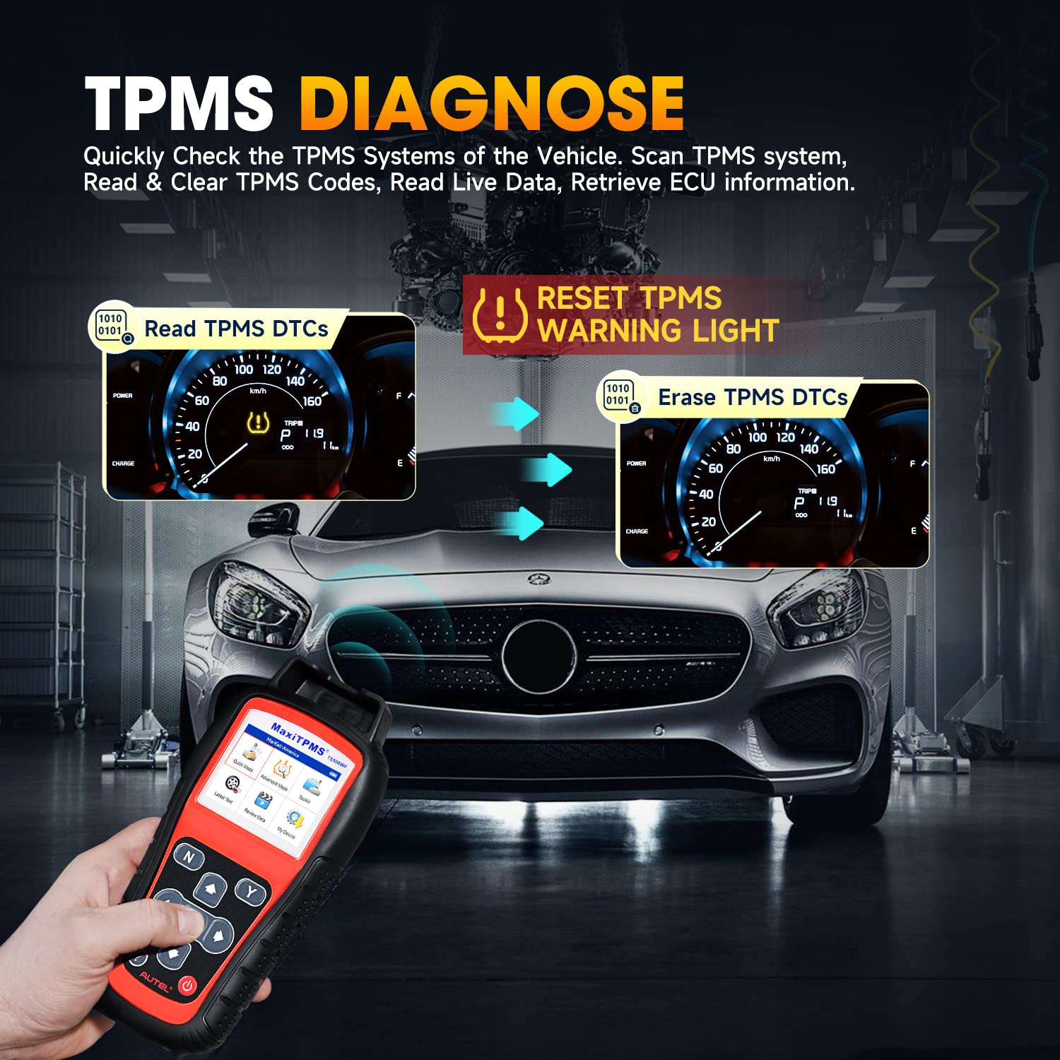 Cel mai nou instrument TPMS Autel 2023 TS508WF