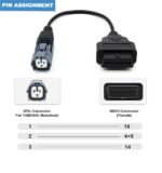 Yamaha 3 pin to OBD 2 Connector for Jet Boat / Motorboat - imagine 3