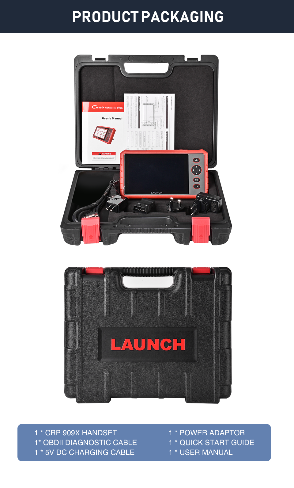 Launch CRP909X 5 launch x431 crp909x obd2 scanner automotive tools 13